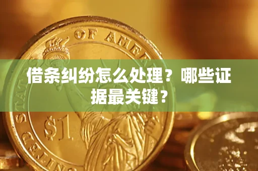 北京借条纠纷怎么处理？哪些证据最关键？