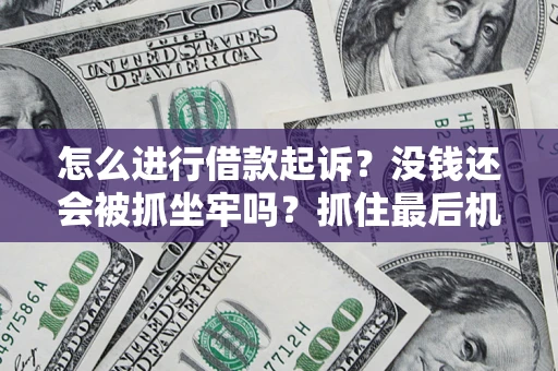 北京怎么进行借款起诉？没钱还会被抓坐牢吗？抓住最后机会！