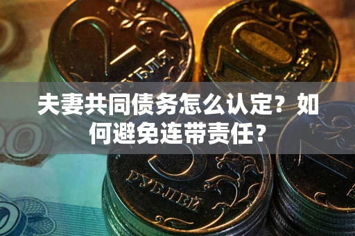 北京夫妻共同债务怎么认定？如何避免连带责任？