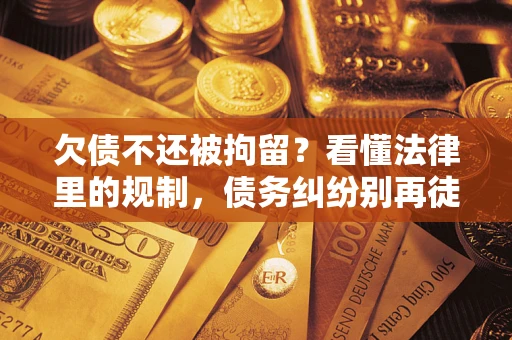 北京欠债不还被拘留？看懂法律里的规制，债务纠纷别再徒劳奔波
