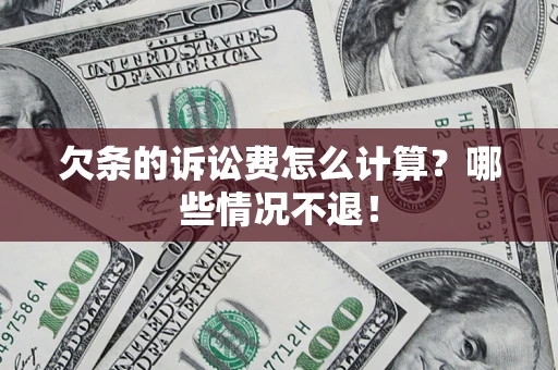 北京欠条的诉讼费怎么计算？哪些情况不退！