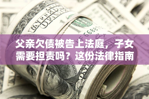 北京父亲欠债被告上法庭，子女需要担责吗？这份法律指南必须看完