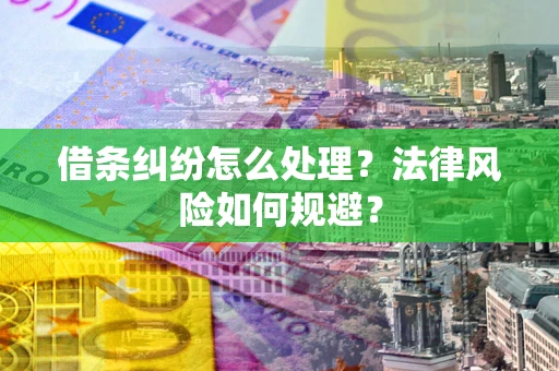 北京借条纠纷怎么处理？法律风险如何规避？